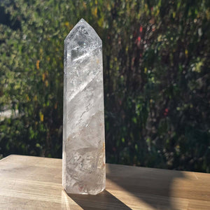 Bergkristall, Quarz, Obelisk geschliffen - 18x5x3 cm - Nr 294