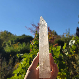 Bergkristall, Quarz, Obelisk geschliffen - 18x5x3 cm - Nr 294