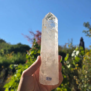 Bergkristall, Quarz, Obelisk geschliffen - 18x5x3 cm - Nr 294