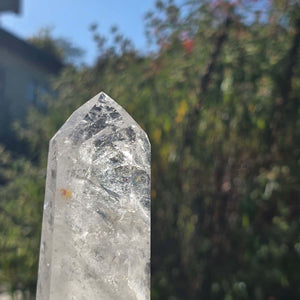 Bergkristall, Quarz, Obelisk geschliffen - 18x5x3 cm - Nr 294