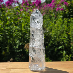 Bergkristall, Quarz, Obelisk geschliffen - 18x5x4 cm - Nr 295