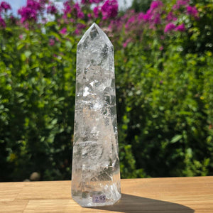Bergkristall, Quarz, Obelisk geschliffen - 18x5x4 cm - Nr 295