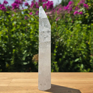 Bergkristall, Quarz, Obelisk geschliffen - 18x5x3 cm - Nr 299