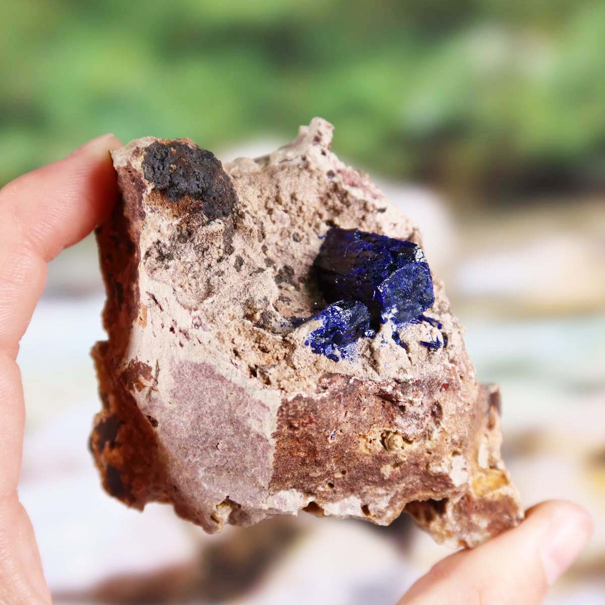 Azurit Malachit - natürlicher Rohstein - 8,5x5,5x5cm - Nr. 29