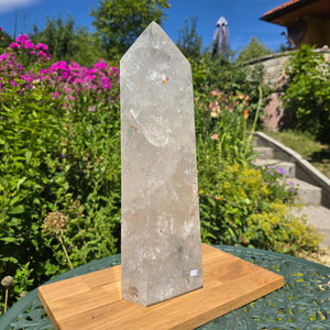 Bergkristall, Quarz, Obelisk geschliffen - 40x14x10 cm - Nr 2