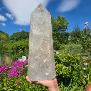 Bergkristall, Quarz, Obelisk geschliffen - 40x14x10 cm - Nr 2