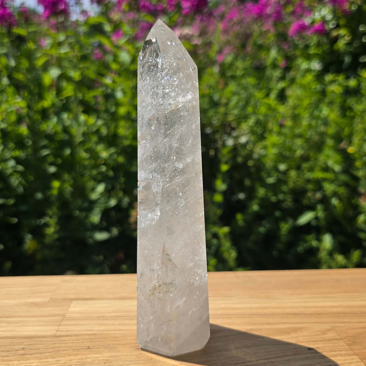 Bergkristall, Quarz, Obelisk geschliffen - 17x5x4 cm - Nr 300