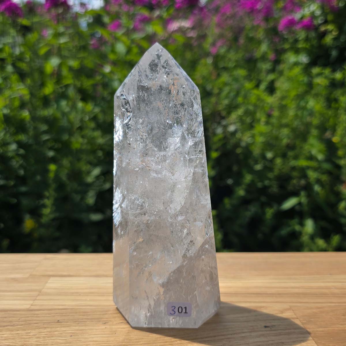 Bergkristall, Quarz, Obelisk geschliffen - 15x6x5 cm - Nr 301