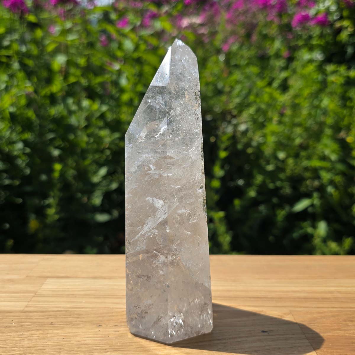 Bergkristall, Quarz, Obelisk geschliffen - 15x6x5 cm - Nr 301