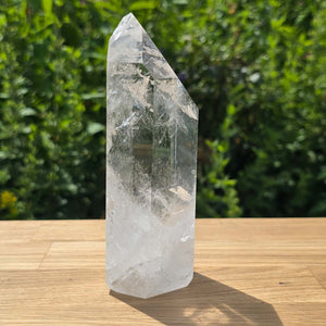 Bergkristall, Quarz, Obelisk geschliffen - 14x6x4 cm - Nr 303