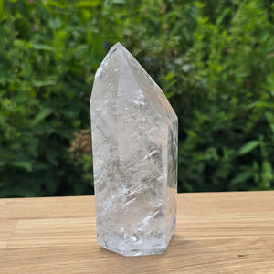 Bergkristall, Quarz, Obelisk geschliffen - 12x6x4 cm - Nr 304