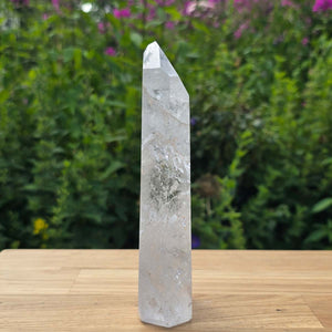 Bergkristall, Quarz, Obelisk geschliffen - 16x6x3 cm - Nr 305