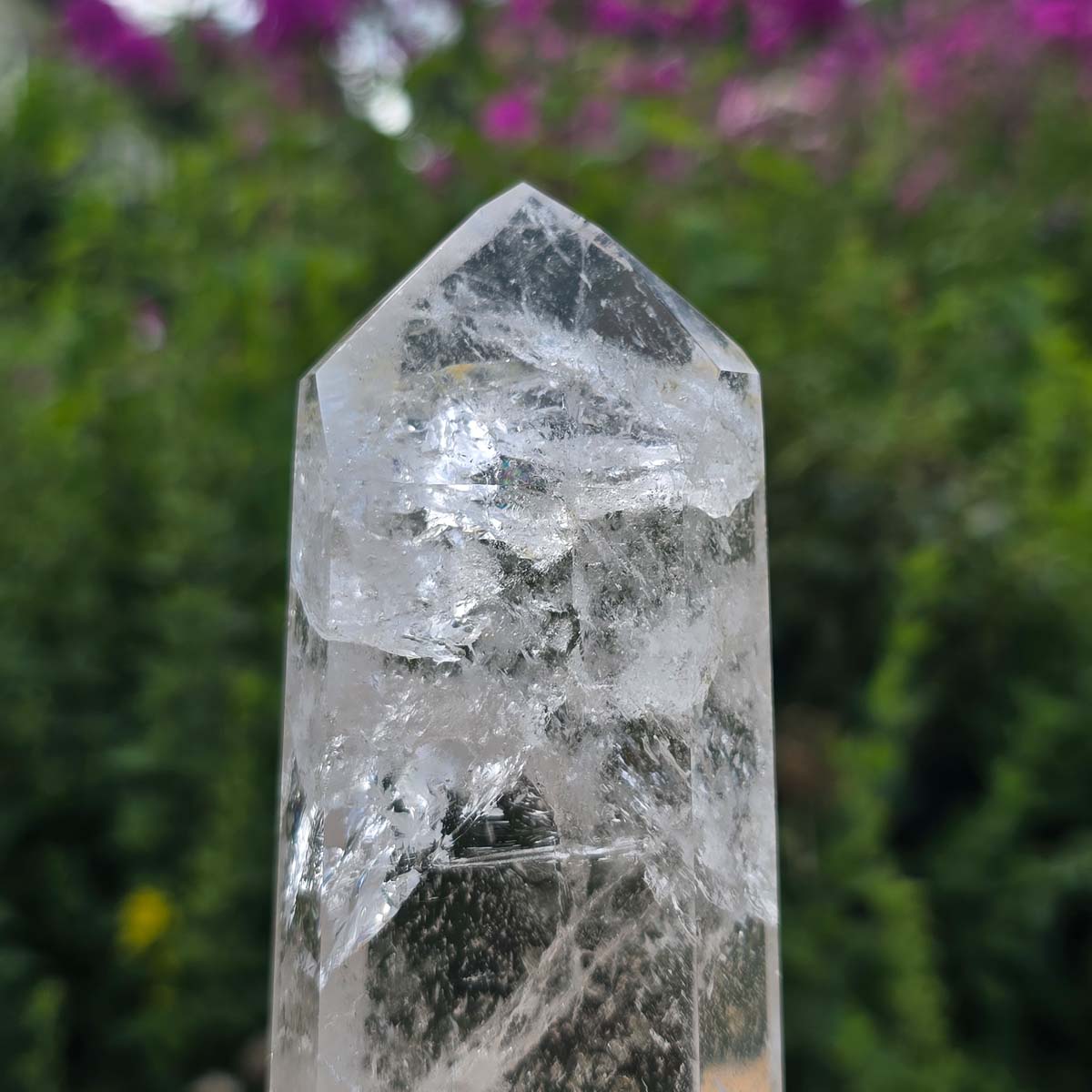Bergkristall, Quarz, Obelisk geschliffen - 16x6x3 cm - Nr 305