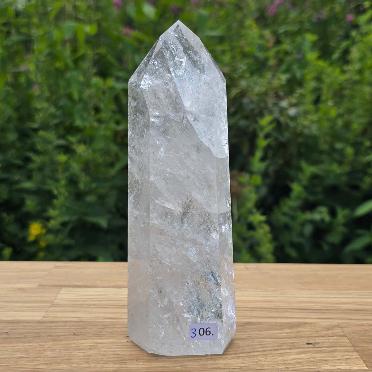 Bergkristall, Quarz, Obelisk geschliffen - 16x5x4 cm - Nr 306
