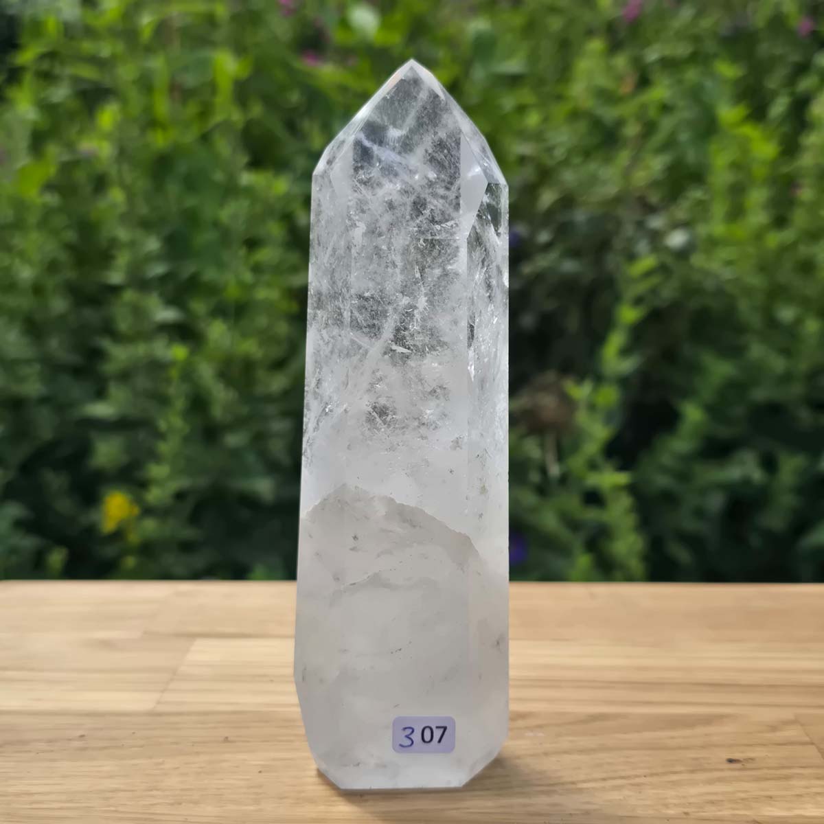 Bergkristall, Quarz, Obelisk geschliffen - 15x5x4 cm - Nr 307