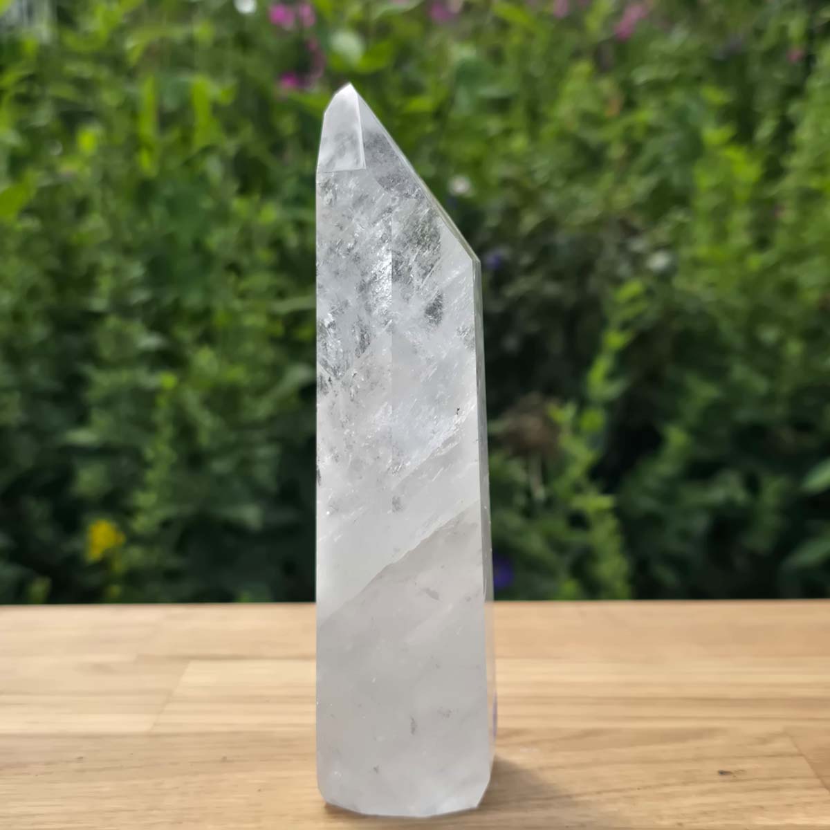 Bergkristall, Quarz, Obelisk geschliffen - 15x5x4 cm - Nr 307