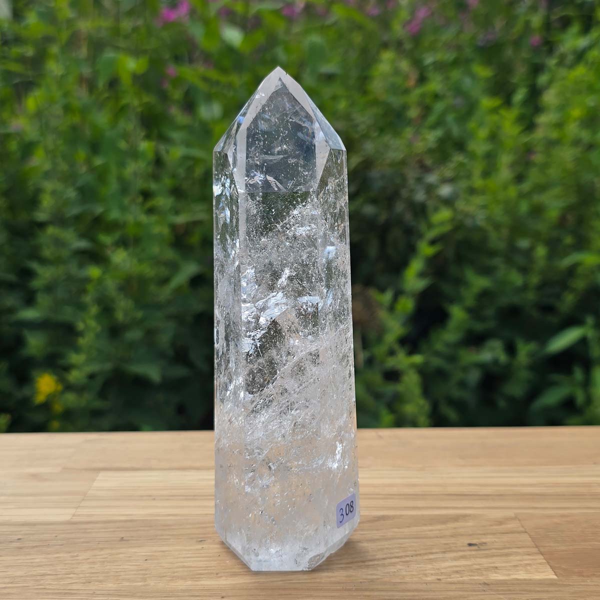 Bergkristall, Quarz, Obelisk geschliffen - 15x5x5 cm - Nr 308