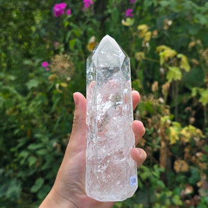 Bergkristall, Quarz, Obelisk geschliffen - 15x5x5 cm - Nr 308
