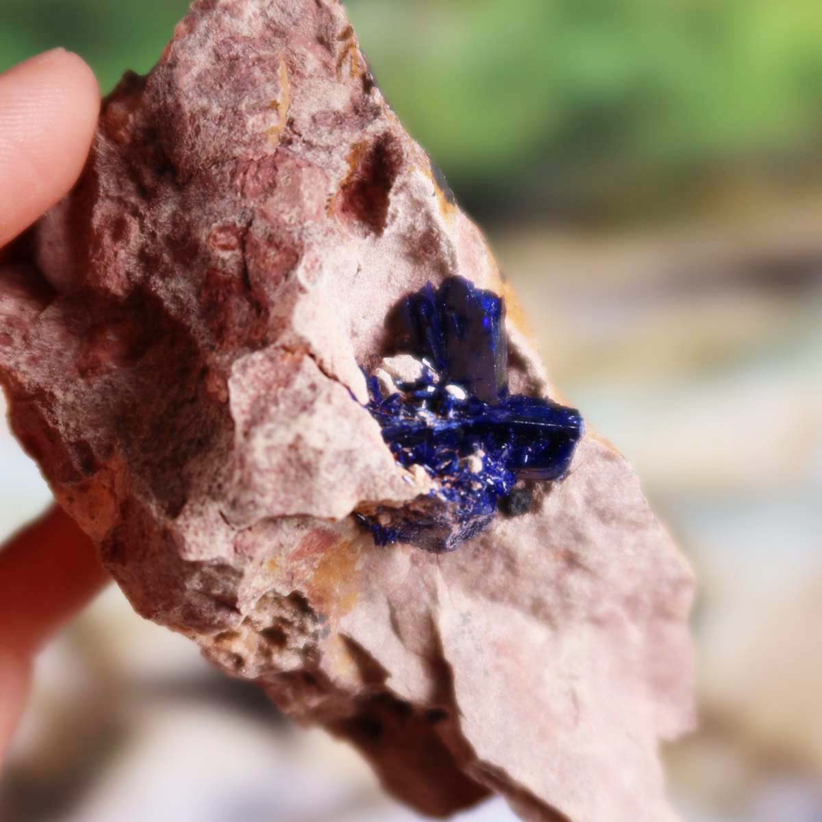 Azurit Malachit - natürlicher Rohstein - 8x6x4,5cm - Nr. 30