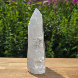 Bergkristall, Quarz, Obelisk geschliffen - 16x7x5 cm - Nr 315