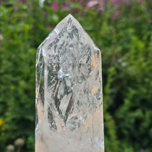 Bergkristall, Quarz, Obelisk geschliffen - 16x6x4 cm - Nr 319