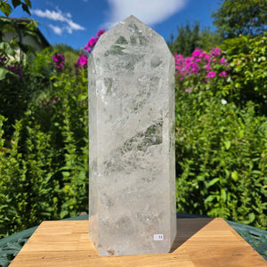 Bergkristall, Quarz, Obelisk geschliffen - 34x14x9 cm - Nr 31