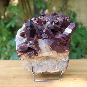 Seltene Hämatit Quarz Bergkristall Stufe (Eisenquarz) 16x13x9cm Marokko Nr. 31