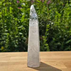 Bergkristall, Quarz, Obelisk geschliffen - 16x6x3 cm - Nr 320