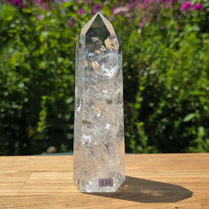 Bergkristall, Quarz, Obelisk geschliffen - 17x5x4 cm - Nr 322