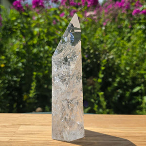 Bergkristall, Quarz, Obelisk geschliffen - 17x5x4 cm - Nr 322