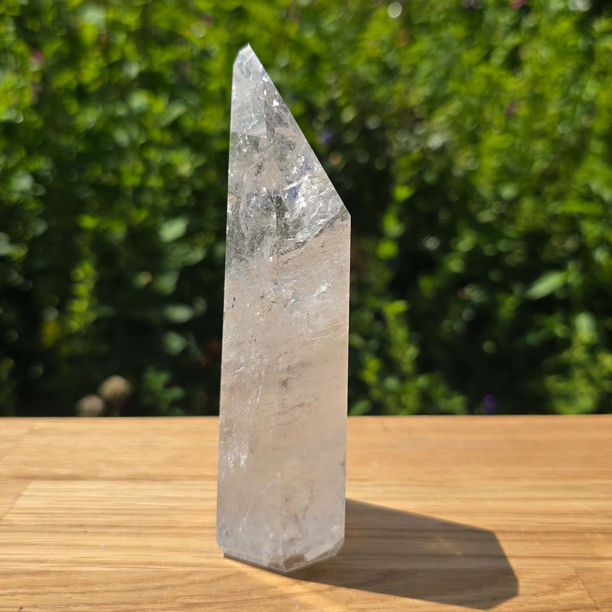 Bergkristall, Quarz, Obelisk geschliffen - 13x5x3 cm - Nr 323