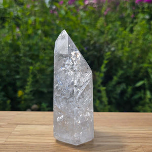 Bergkristall, Quarz, Obelisk geschliffen - 13x6x5 cm - Nr 324