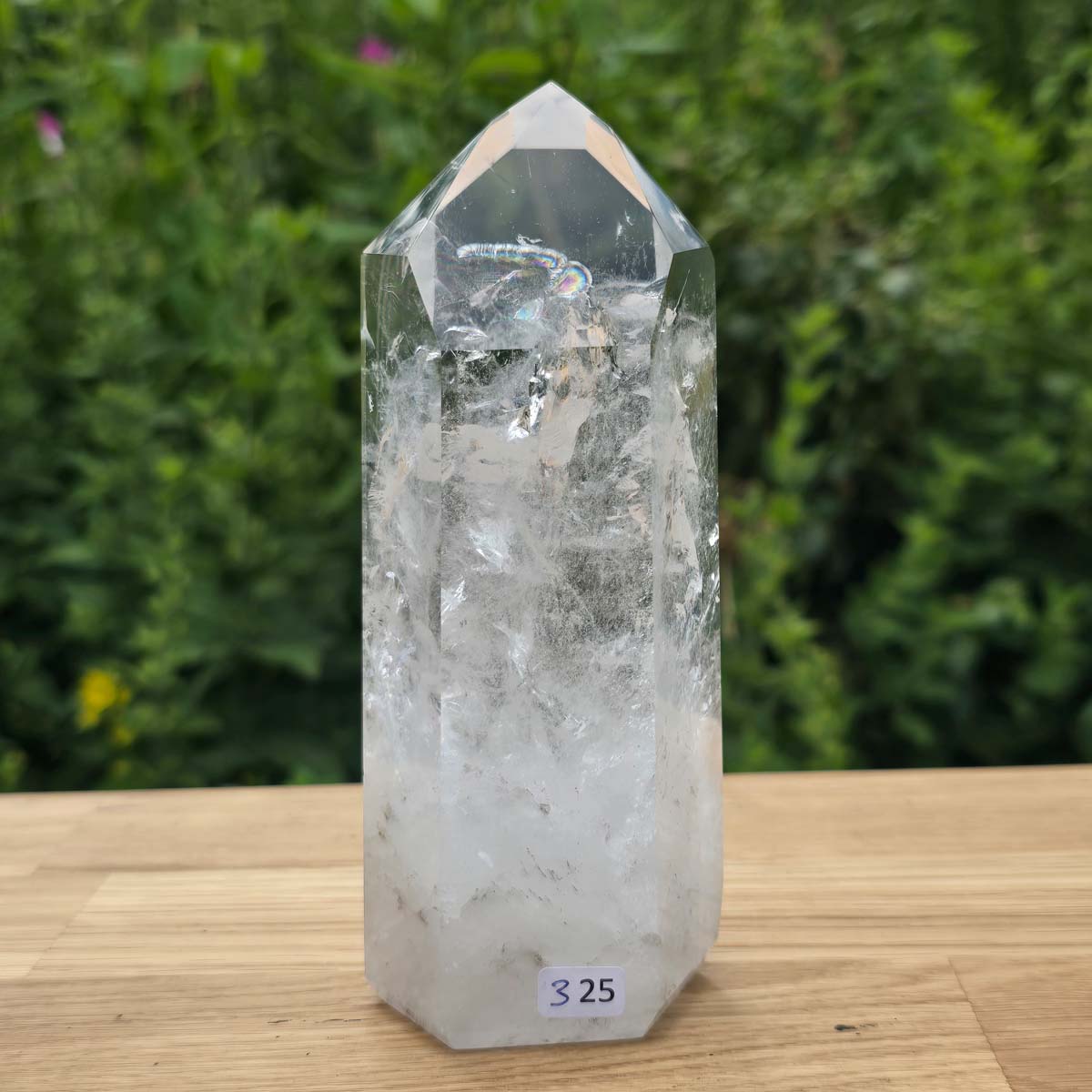 Bergkristall, Quarz, Obelisk geschliffen - 15x6x4 cm - Nr 325