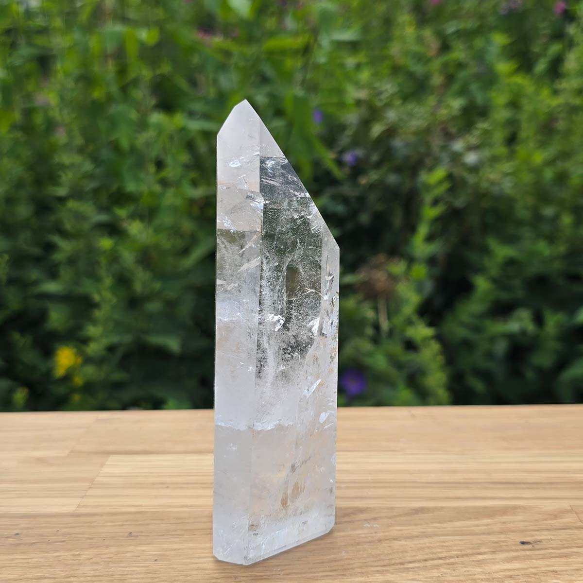 Bergkristall, Quarz, Obelisk geschliffen - 13x5x4 cm - Nr 330