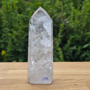 Bergkristall, Quarz, Obelisk geschliffen - 14x5x3 cm - Nr 331