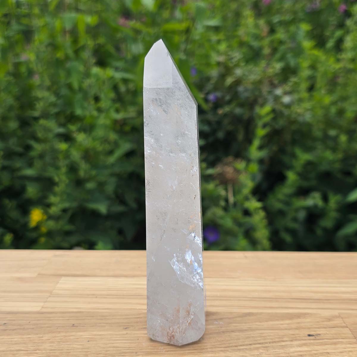 Bergkristall, Quarz, Obelisk geschliffen - 14x5x3 cm - Nr 331