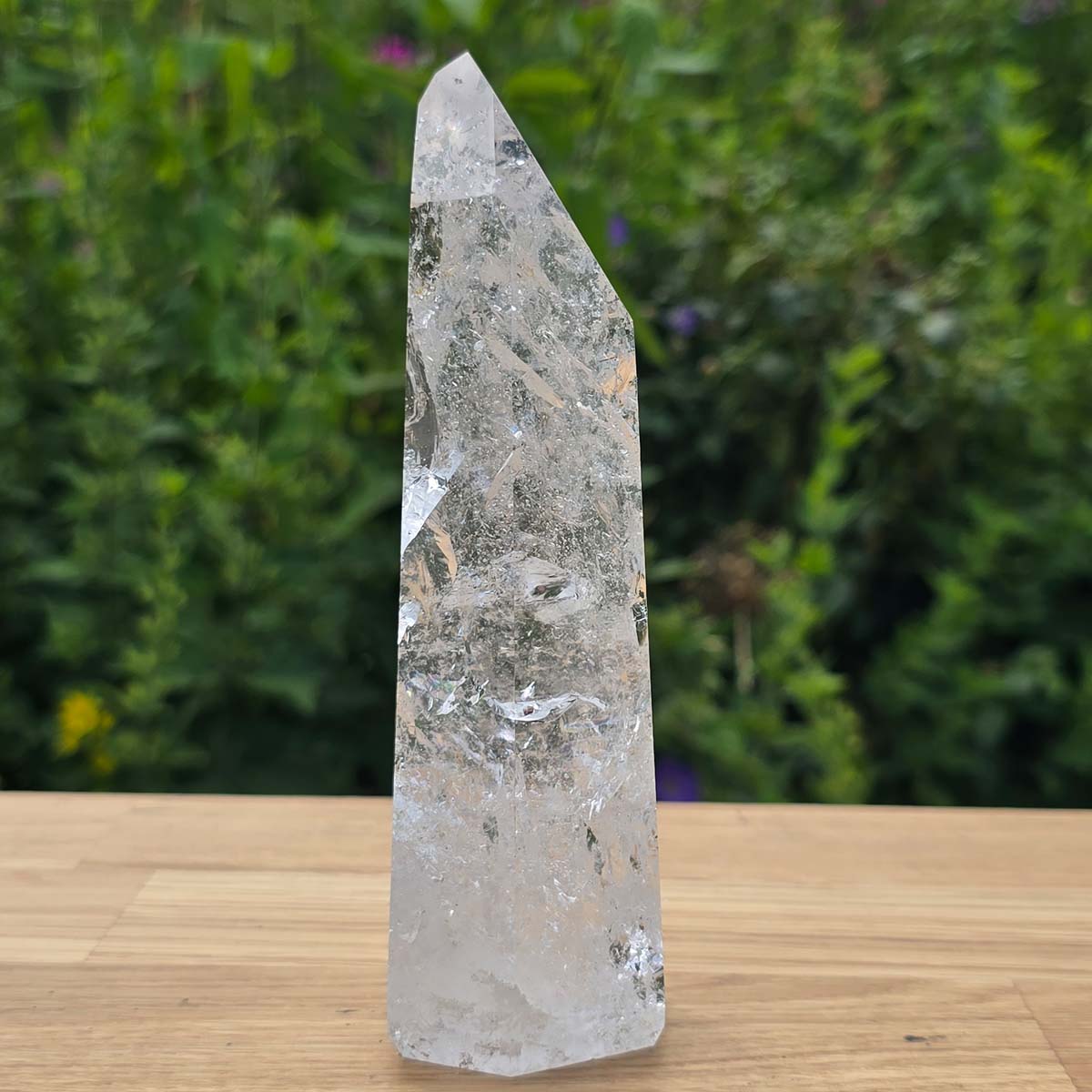 Bergkristall, Quarz, Obelisk geschliffen - 15x5x4 cm - Nr 333