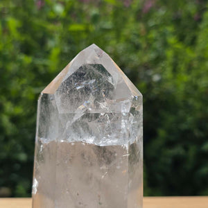 Bergkristall, Quarz, Obelisk geschliffen - 13x6x5 cm - Nr 334