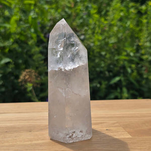 Bergkristall, Quarz, Obelisk geschliffen - 13x6x5 cm - Nr 334
