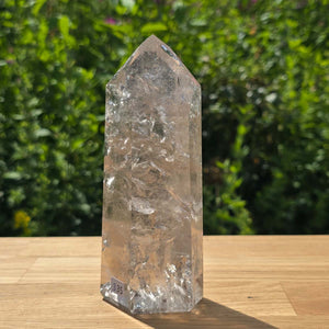 Bergkristall, Quarz, Obelisk geschliffen - 15x6x4 cm - Nr 335
