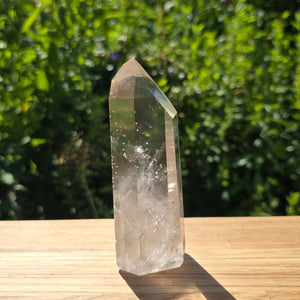 Bergkristall, Quarz, Obelisk geschliffen - 12x5x4 cm - Nr 339