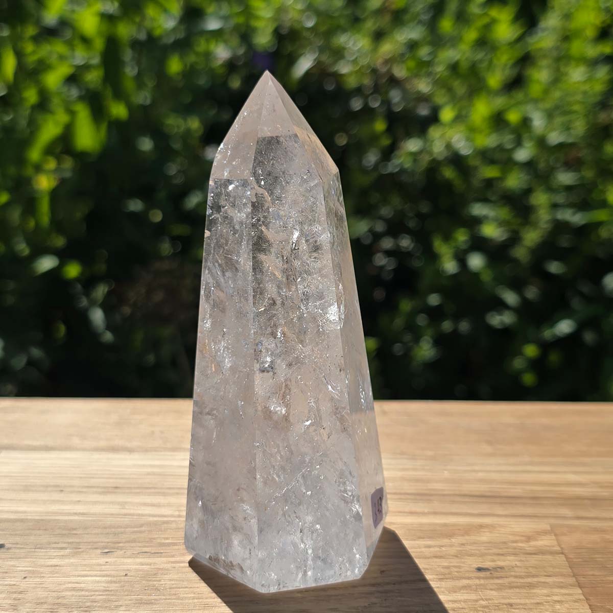 Bergkristall, Quarz, Obelisk geschliffen - 11x6x5 cm - Nr 343