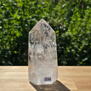 Bergkristall, Quarz, Obelisk geschliffen - 13x6x4 cm - Nr 344