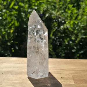Bergkristall, Quarz, Obelisk geschliffen - 13x6x4 cm - Nr 344