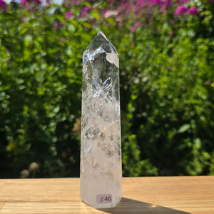 Bergkristall, Quarz, Obelisk geschliffen - 15x4x3 cm - Nr 346