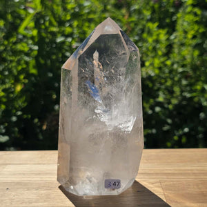 Bergkristall, Quarz, Obelisk geschliffen - 15x8x5 cm - Nr 347