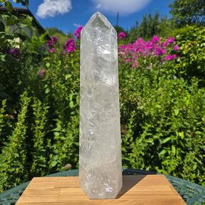 Bergkristall, Quarz, Obelisk geschliffen - 40x10x8 cm - Nr 34