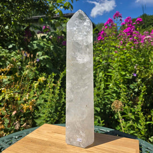 Bergkristall, Quarz, Obelisk geschliffen - 40x10x8 cm - Nr 34