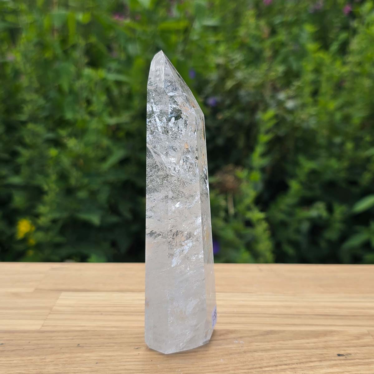 Bergkristall, Quarz, Obelisk geschliffen - 13x4x3 cm - Nr 355