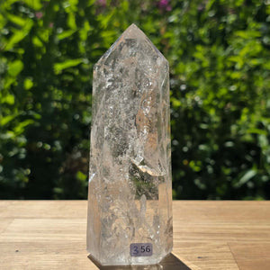Bergkristall, Quarz, Obelisk geschliffen - 14x5x3 cm - Nr 356